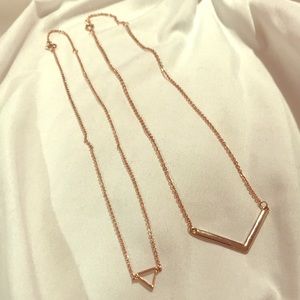 Rose Gold•Pair•Necklace